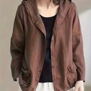 Brown Hooded Top XL